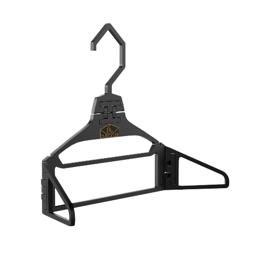 Fold-N-Pack Jet Black Smart Hanger